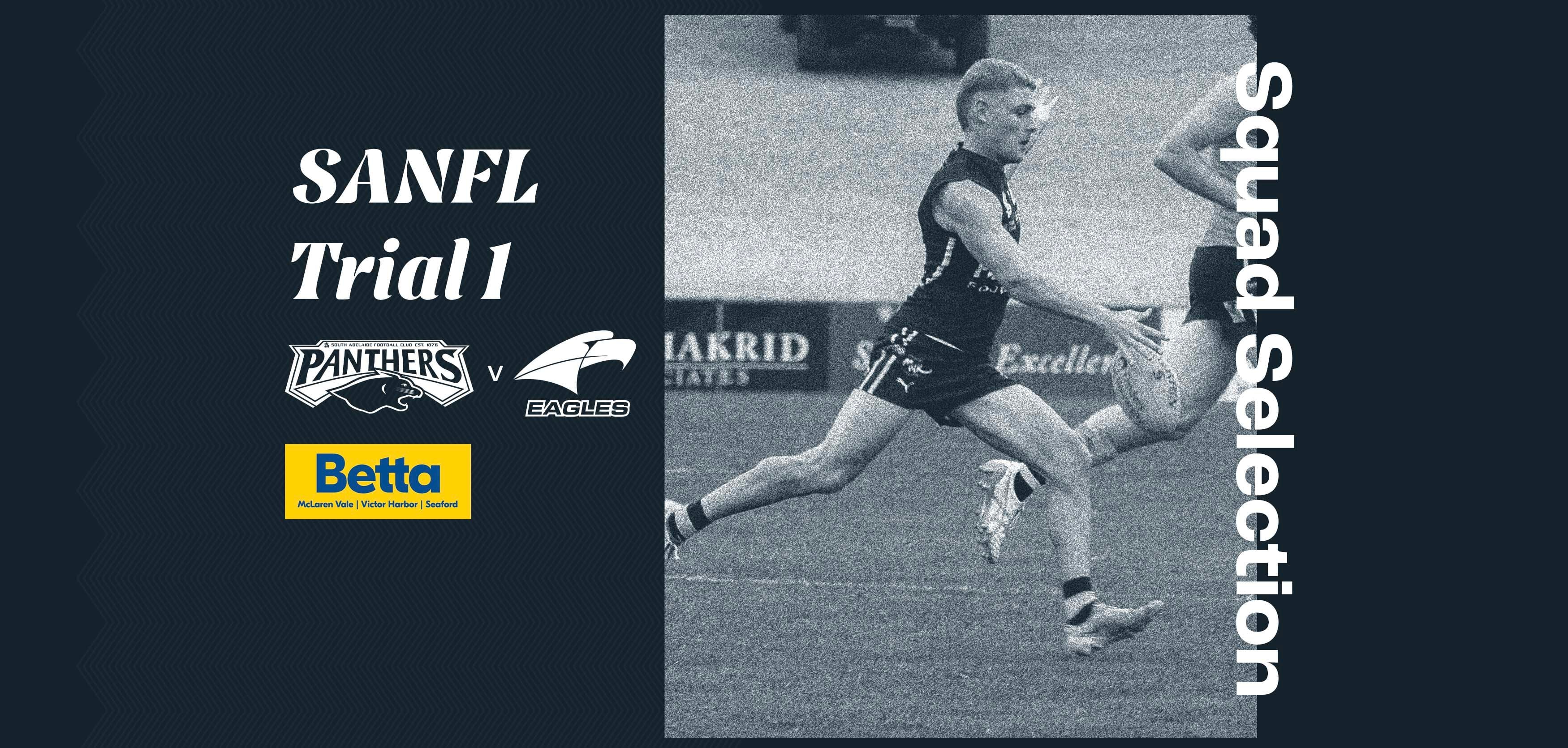 BETTA Squad Selection: SANFL Trial 1 v Eagles BETTA Squad Selection: SANFL Trial 1 v Eagles